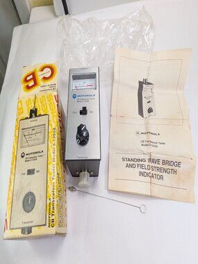 Vintage Motorola S-1352A CB Transceiver Tester SWR Meter - NOS w/ Box & Manual